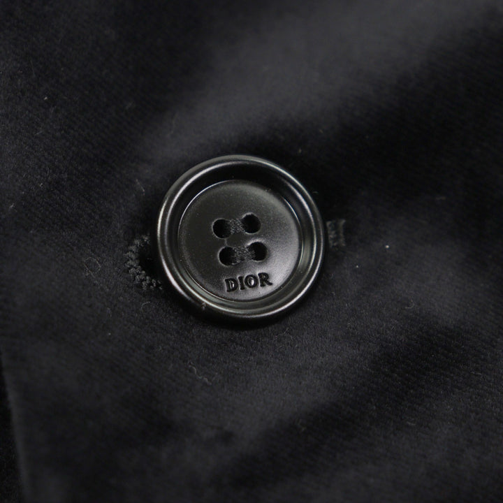 Excellent DIOR tailored jacket black cotton mens 46 923C216A454
