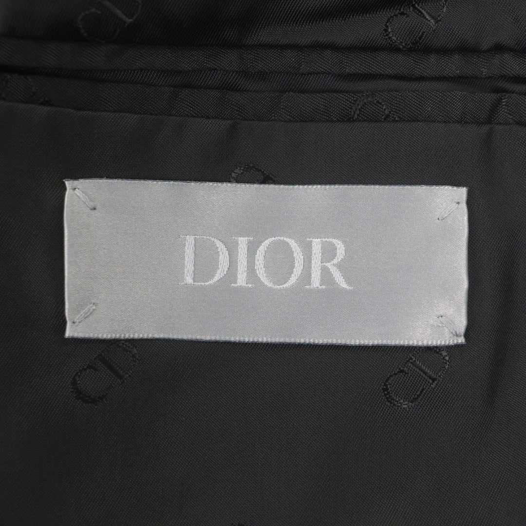 Excellent DIOR tailored jacket black cotton mens 46 923C216A454