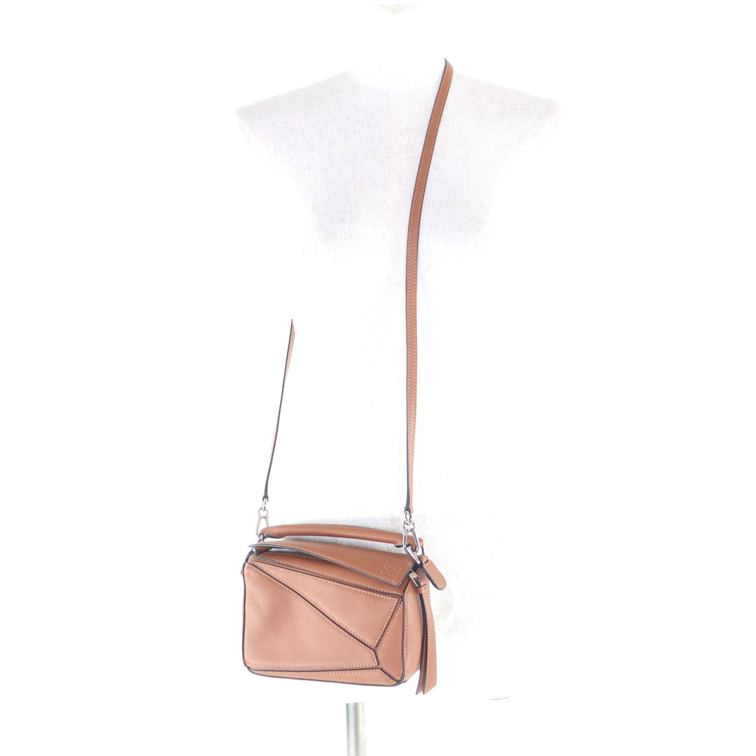 Excellent LOEWE Shoulder Bag Puzzle Edge Bag Mini Calf leather Women A510U95X37