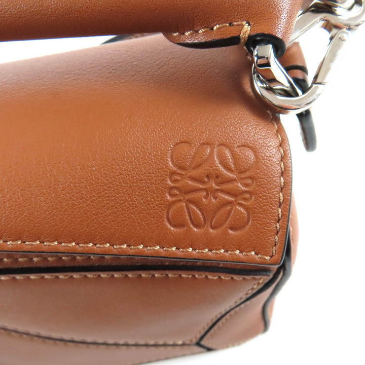 Excellent LOEWE Shoulder Bag Puzzle Edge Bag Mini Calf leather Women A510U95X37