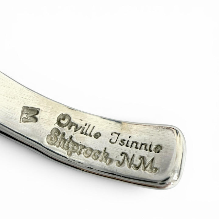 Excellent ORVILLE TSINNIE Bangle Navajo bracelet accessory Silver 925 Women M