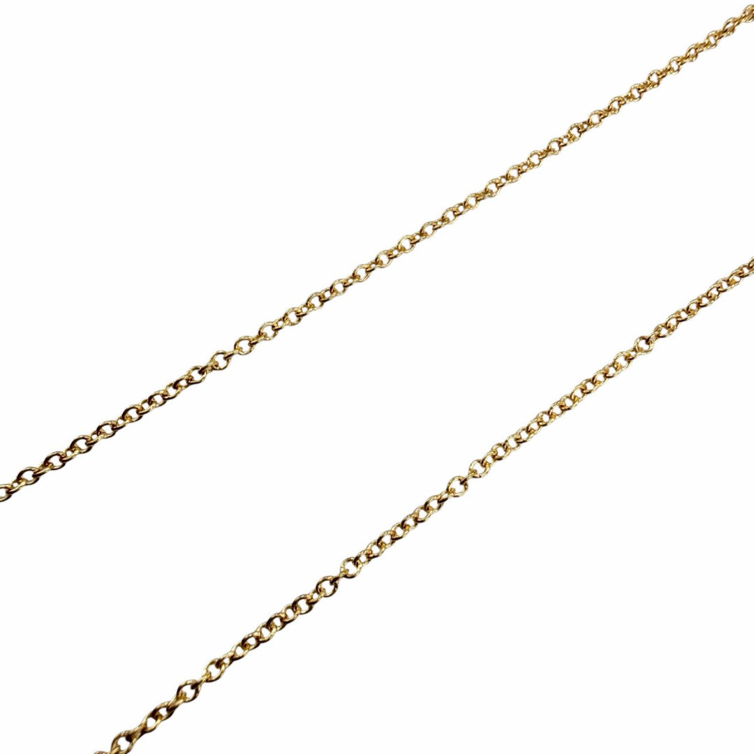 Great TIFFANY&Co. Necklace By the Yard 1P Diamond Necklace Yellow Gold 750 Women