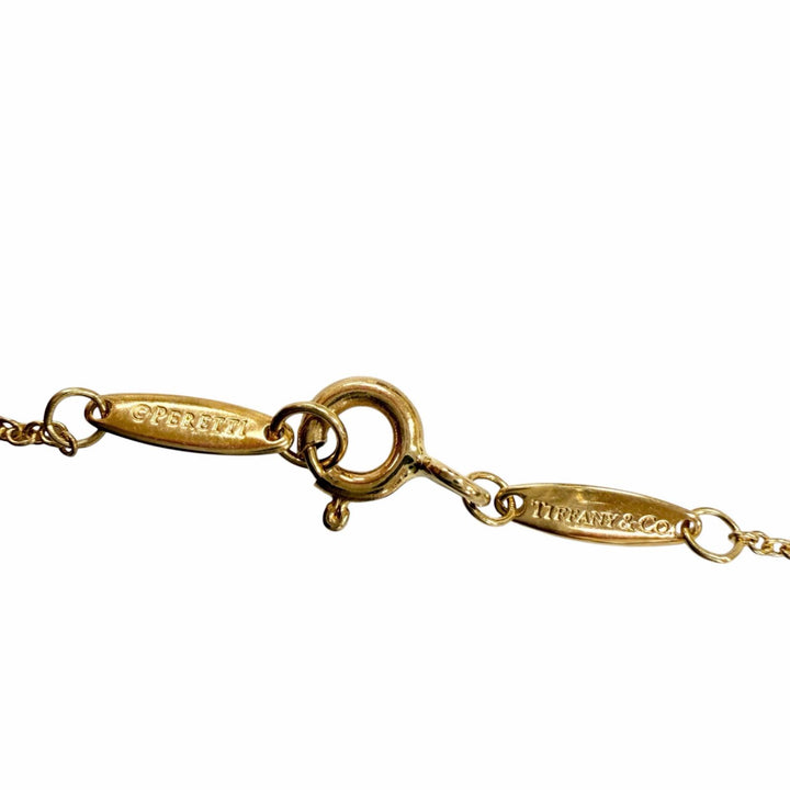 Great TIFFANY&Co. Necklace By the Yard 1P Diamond Necklace Yellow Gold 750 Women