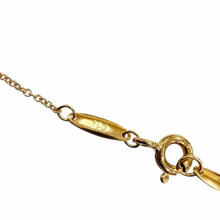 Great TIFFANY&Co. Necklace By the Yard 1P Diamond Necklace Yellow Gold 750 Women