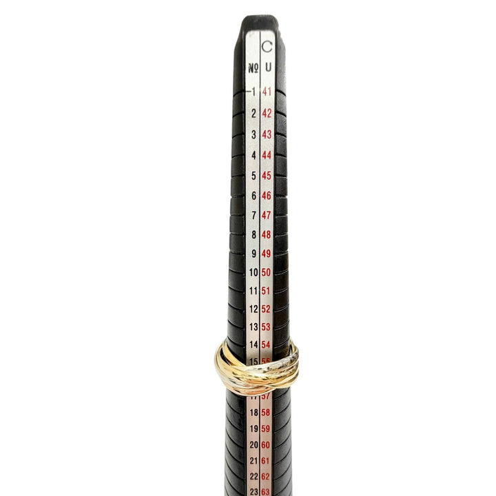 Great Cartier Ring ring Trinity 5-Ring Set 750 Yellow Gold 750 Women 50 O1403B
