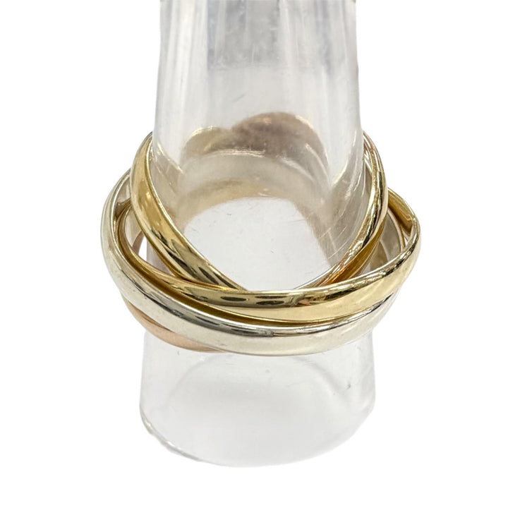 Great Cartier Ring ring Trinity 5-Ring Set 750 Yellow Gold 750 Women 50 O1403B