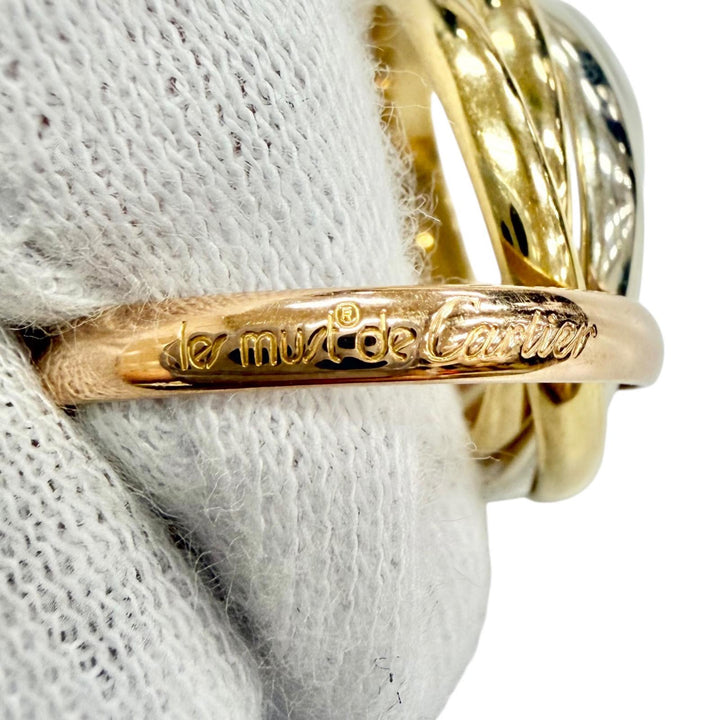 Great Cartier Ring ring Trinity 5-Ring Set 750 Yellow Gold 750 Women 50 O1403B