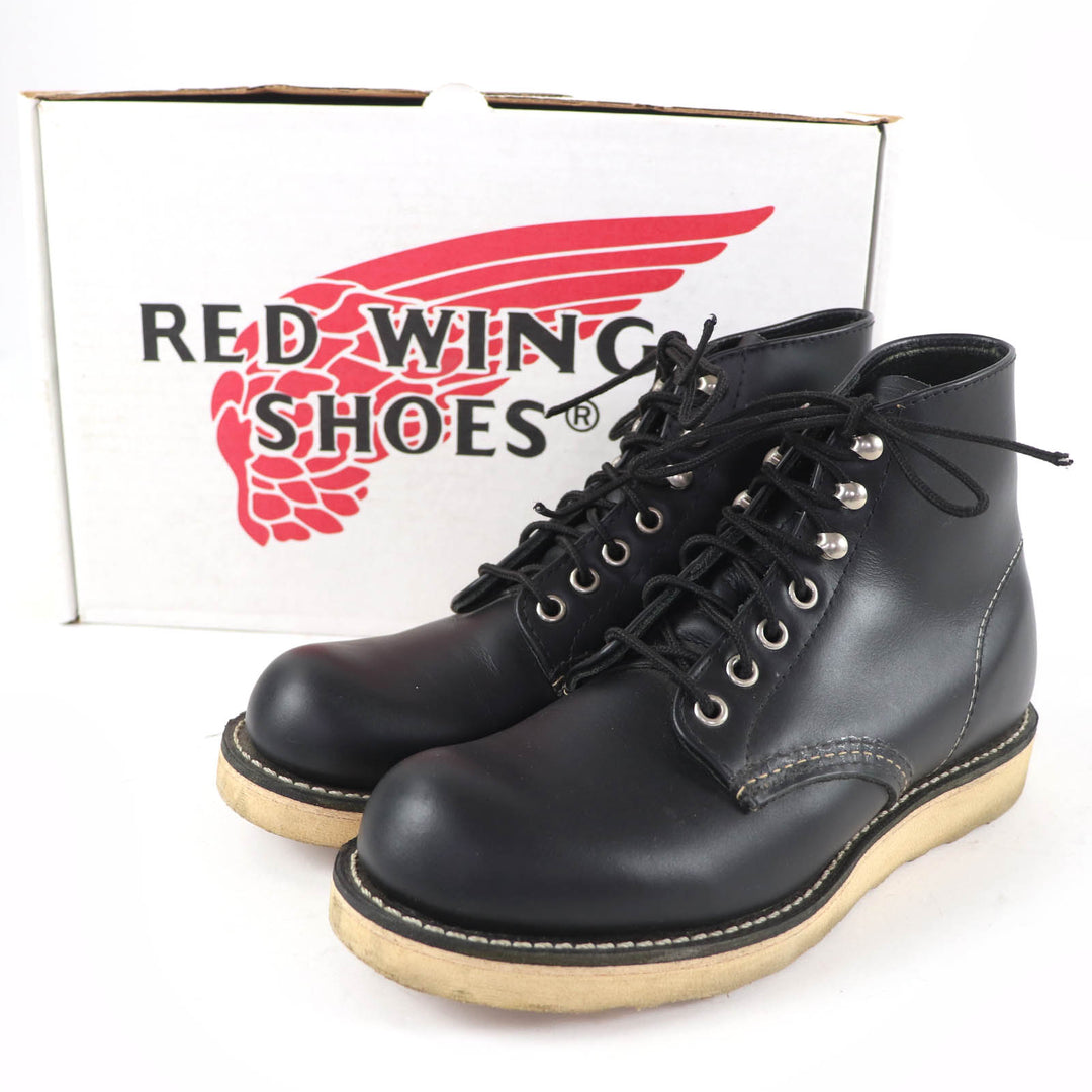 Great RED WING short boots Irish Setter Tag Classic Plain Toe Leather Women 8165