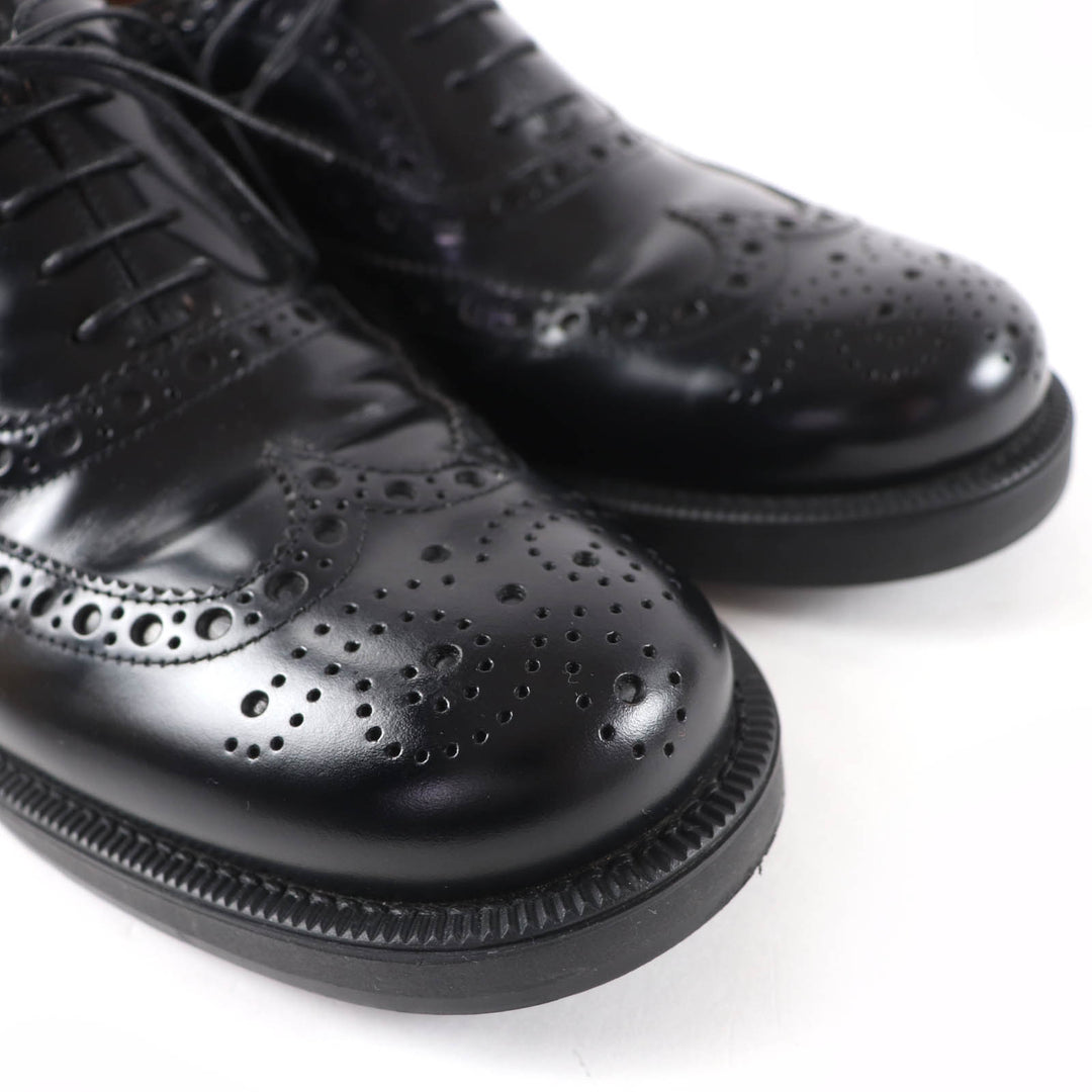 Excellent Churchs Miu Miu Leather shoes Wingtip Oxford black Women 39 5E038E