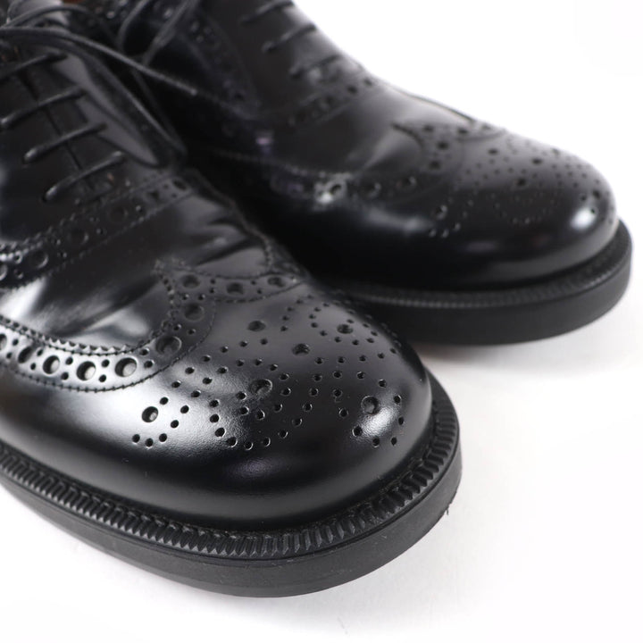 Excellent Churchs Miu Miu Leather shoes Wingtip Oxford black Women 39 5E038E