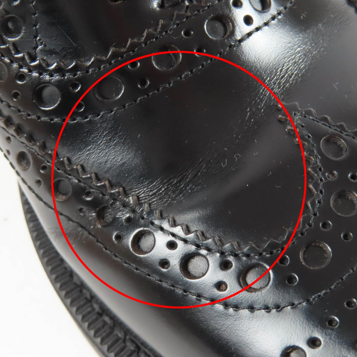 Excellent Churchs Miu Miu Leather shoes Wingtip Oxford black Women 39 5E038E