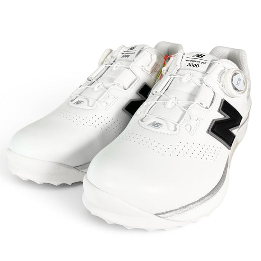 Pristine NEW BALANCE sneakers FuelCell 3000 Golf shoes white leather mens 26cm