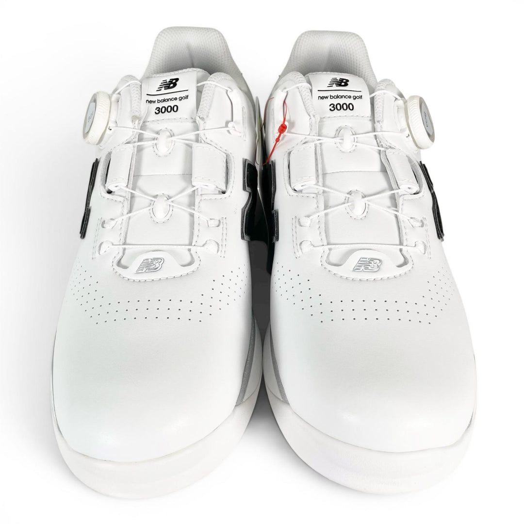 Pristine NEW BALANCE sneakers FuelCell 3000 Golf shoes white leather mens 26cm