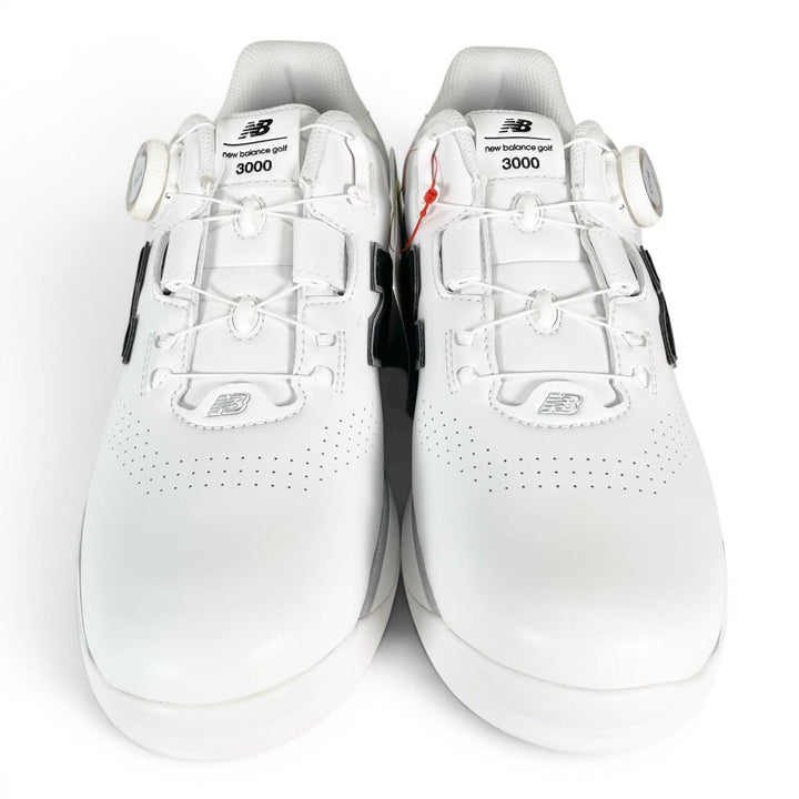 Pristine NEW BALANCE sneakers FuelCell 3000 Golf shoes white leather mens 26cm