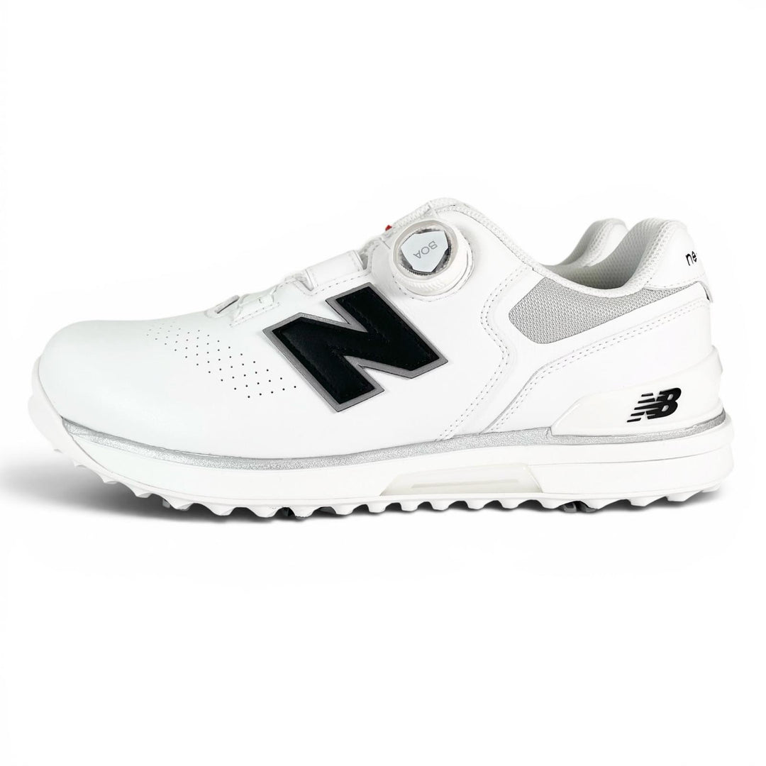 Pristine NEW BALANCE sneakers FuelCell 3000 Golf shoes white leather mens 26cm