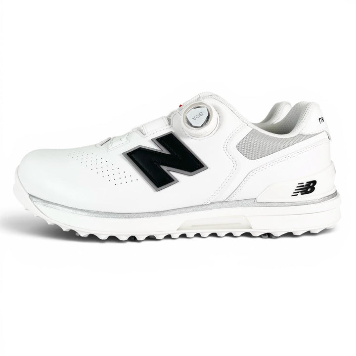 Pristine NEW BALANCE sneakers FuelCell 3000 Golf shoes white leather mens 26cm