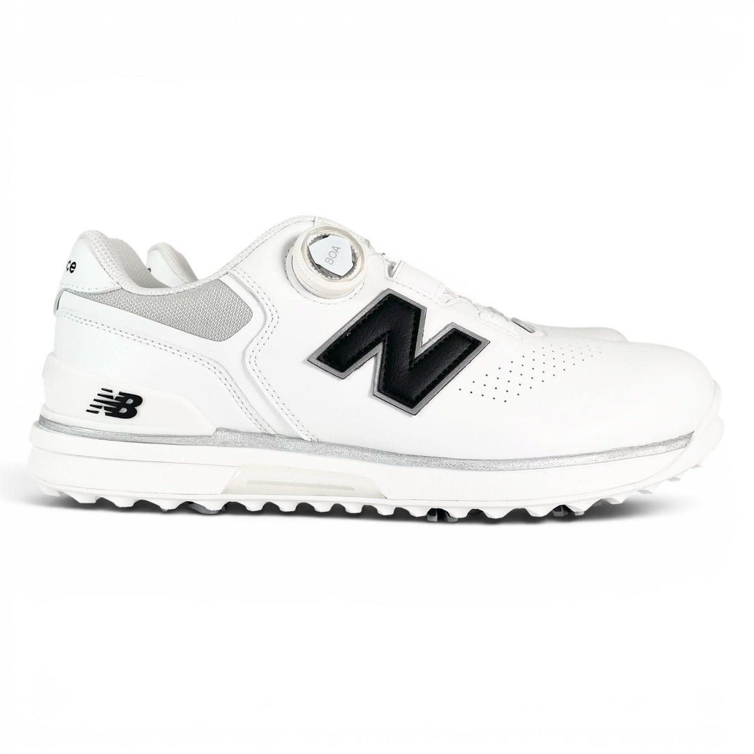 Pristine NEW BALANCE sneakers FuelCell 3000 Golf shoes white leather mens 26cm