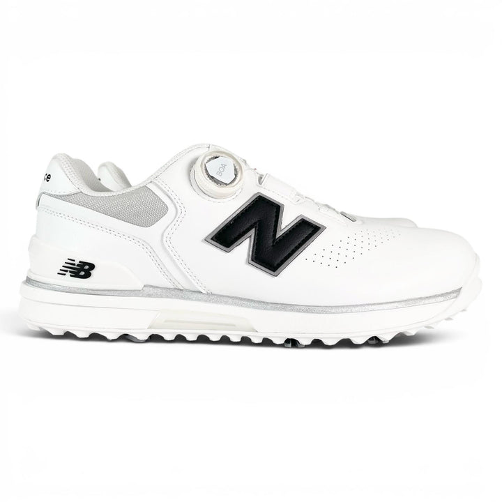 Pristine NEW BALANCE sneakers FuelCell 3000 Golf shoes white leather mens 26cm