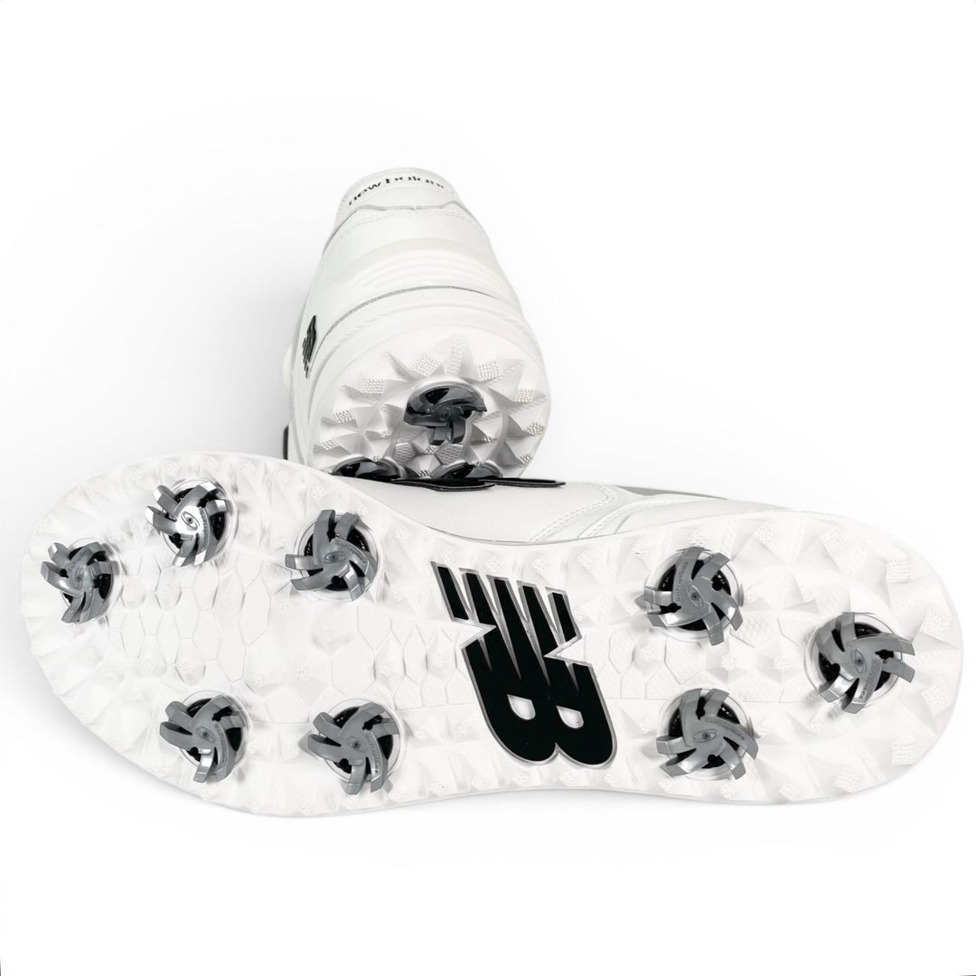 Pristine NEW BALANCE sneakers FuelCell 3000 Golf shoes white leather mens 26cm