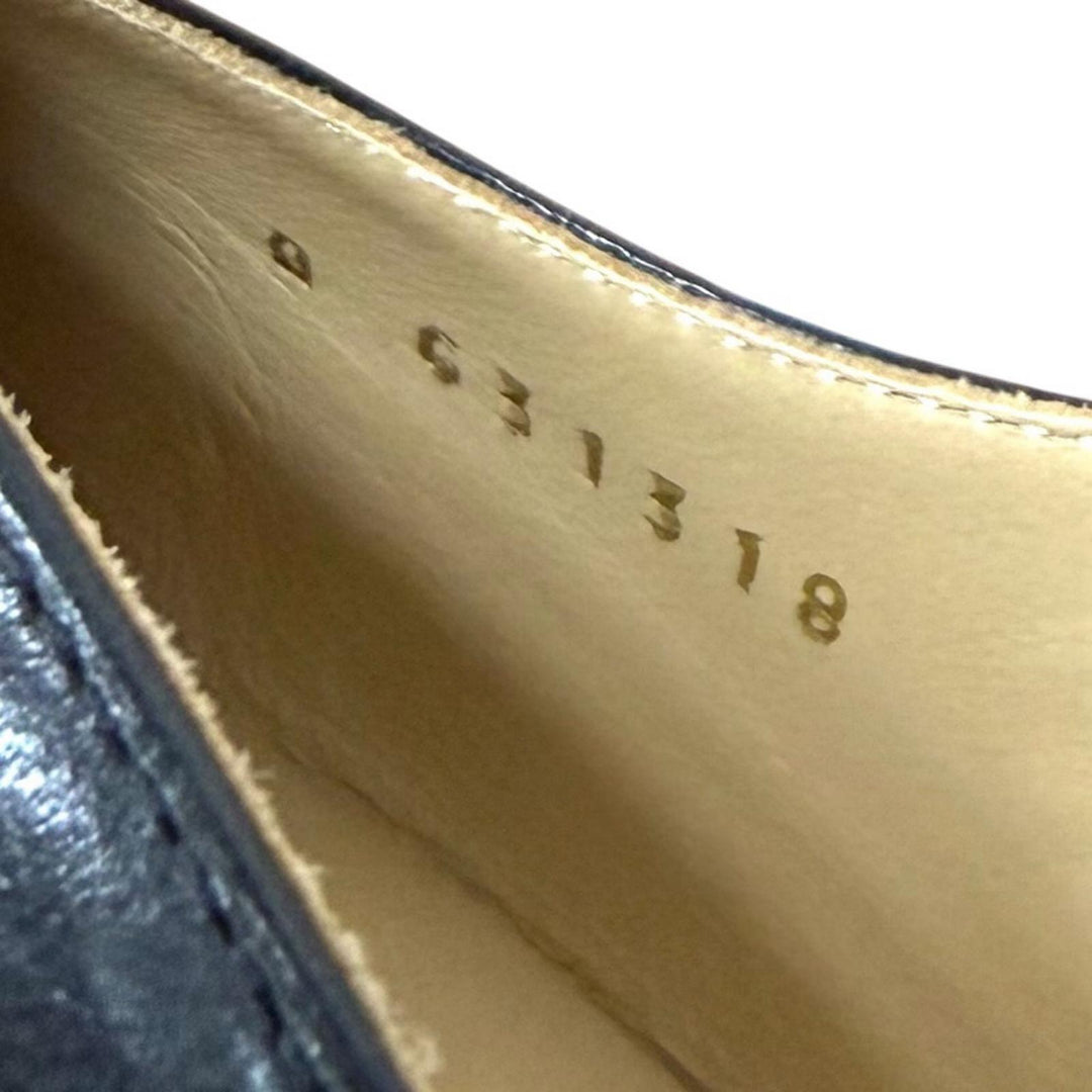Excellent CHANEL pumps COCO MarkMetal Slingback Strap Leather 35.5 G31318