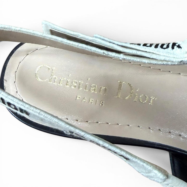 Great Christian Dior pumps J'ADIOR Leather Slingback Flats 36 KCB384TFLS900