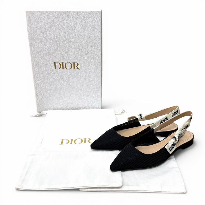 Great Christian Dior pumps J'ADIOR Leather Slingback Flats 36 KCB384TFLS900