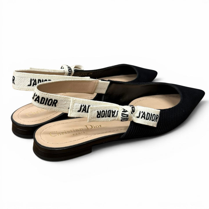 Great Christian Dior pumps J'ADIOR Leather Slingback Flats 36 KCB384TFLS900