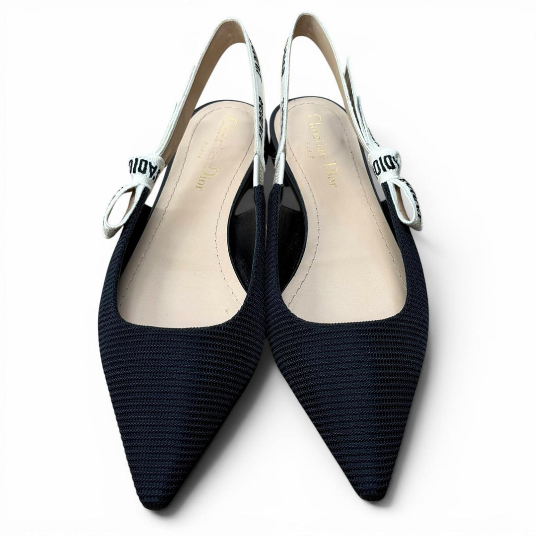 Great Christian Dior pumps J'ADIOR Leather Slingback Flats 36 KCB384TFLS900