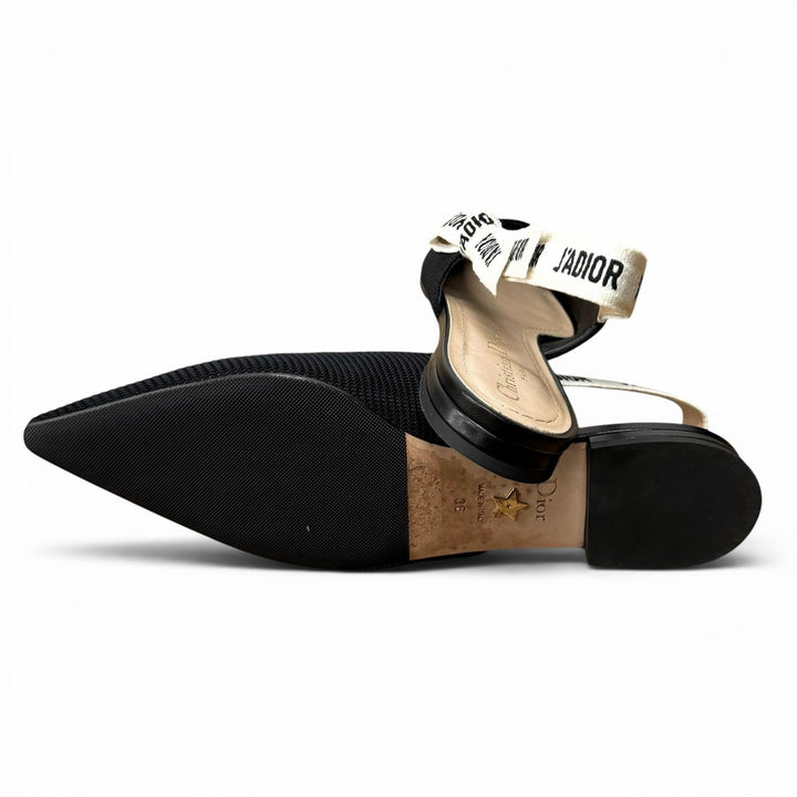 Great Christian Dior pumps J'ADIOR Leather Slingback Flats 36 KCB384TFLS900