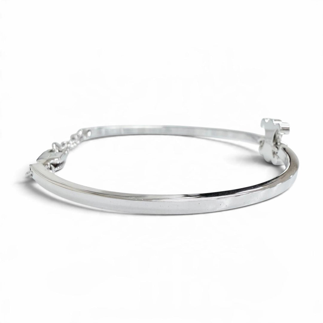 Excellent CELINE Triomphe Articulated Bracelet Current product Silver 46Z676BRA
