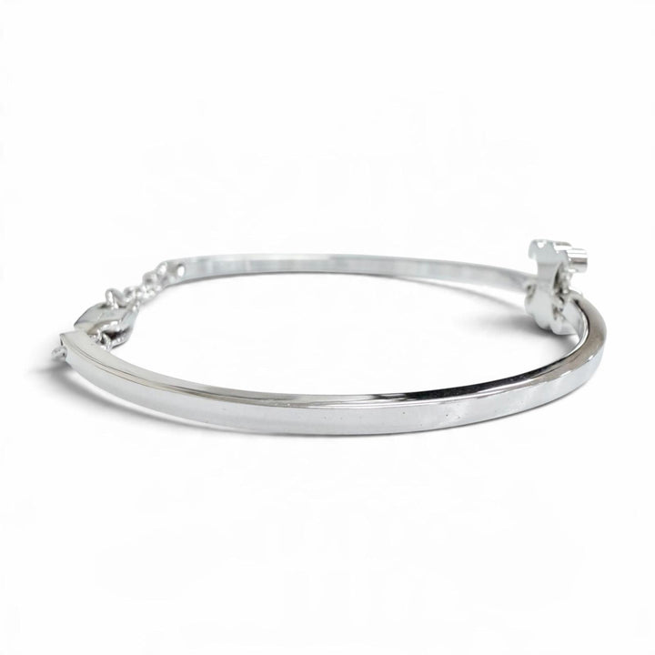 Excellent CELINE Triomphe Articulated Bracelet Current product Silver 46Z676BRA
