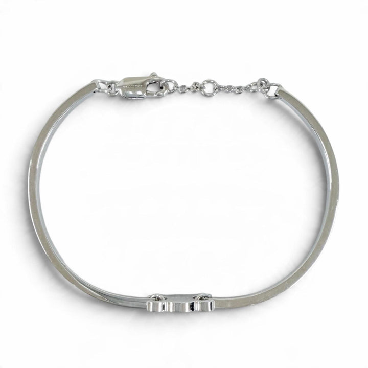 Excellent CELINE Triomphe Articulated Bracelet Current product Silver 46Z676BRA