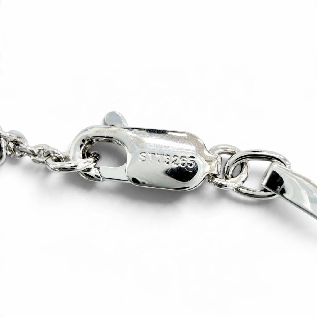 Excellent CELINE Triomphe Articulated Bracelet Current product Silver 46Z676BRA