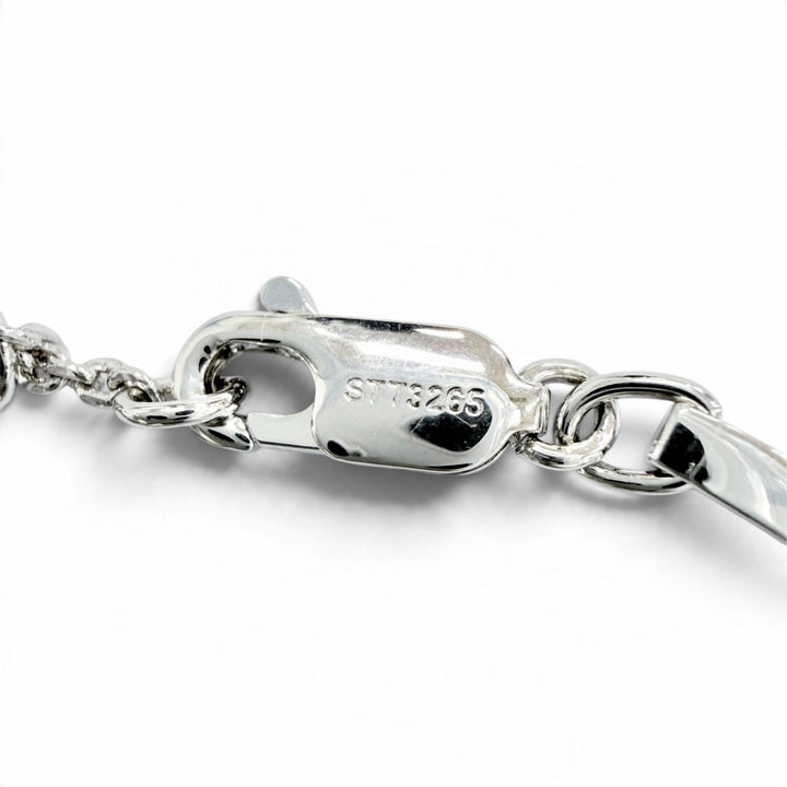 Excellent CELINE Triomphe Articulated Bracelet Current product Silver 46Z676BRA