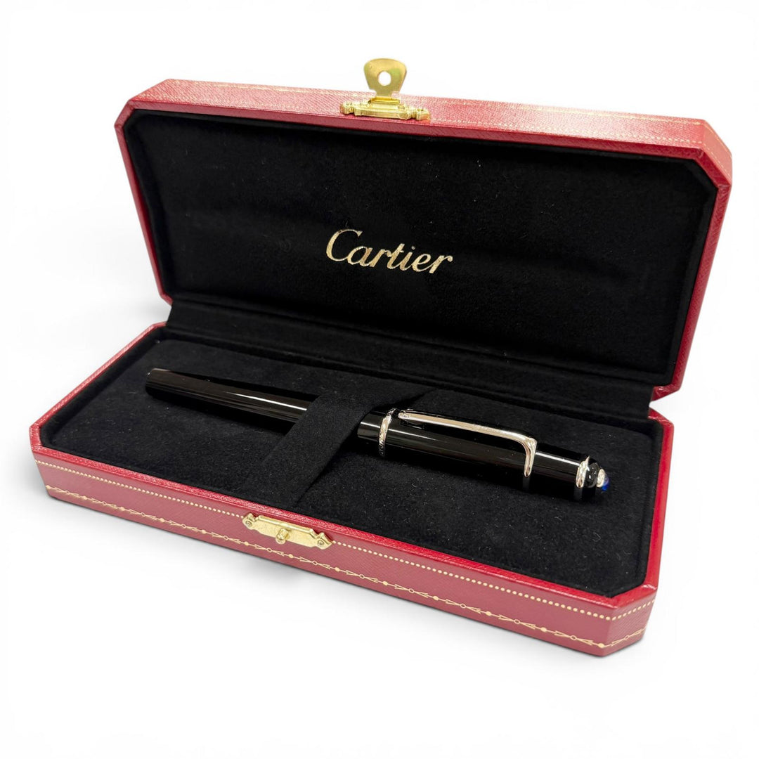 Great Cartier fountain pen Diaboro de Cartier black 18K mens