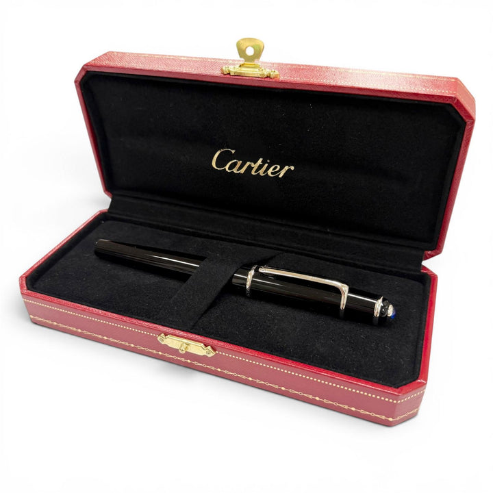 Great Cartier fountain pen Diaboro de Cartier black 18K mens