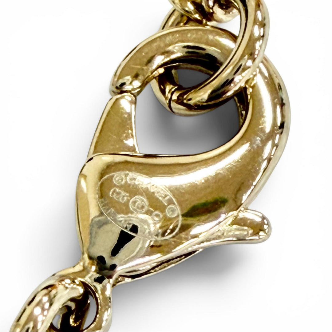 Pristine CHANEL Necklace Bambi COCO Mark Rhinestone Faux Pearl gold Women G26C