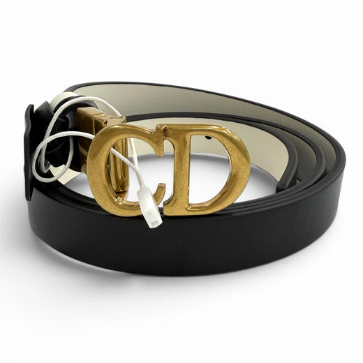 Pristine Christian Dior belt black leather Women