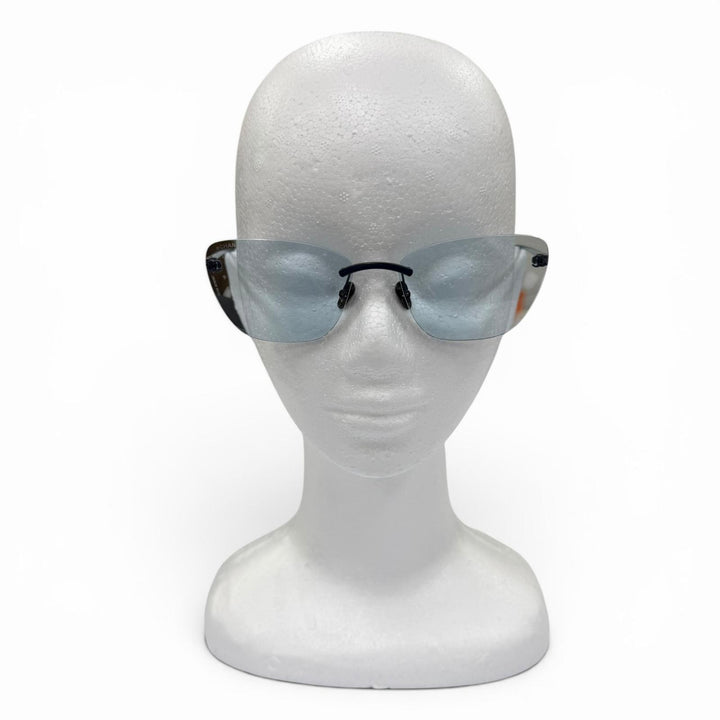 Very Good CHANEL sunglasses COCO Mark Cat's Eye Two-Point Rimless Shape 4286-ST