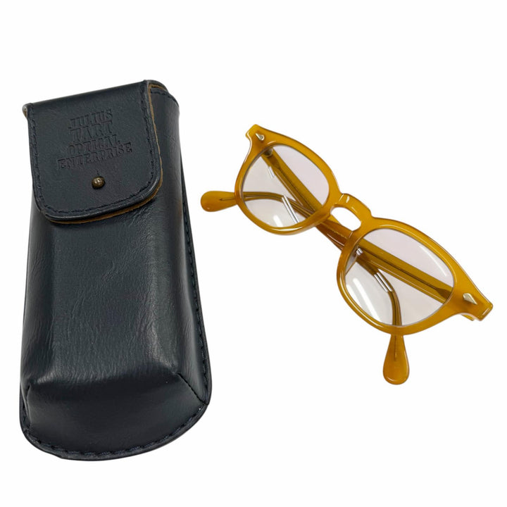 Great JULIUS TART OPTICAL Glasses AR Vintage Yellow PL-102