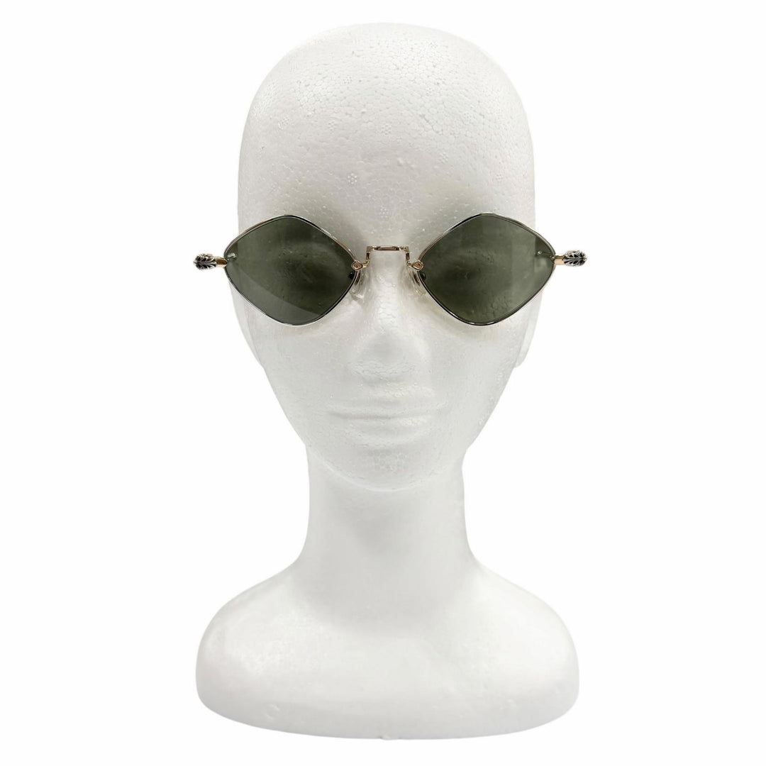 Great CHROME HEARTS sunglasses DIAMOND DOG Floral cross gold 925 mens