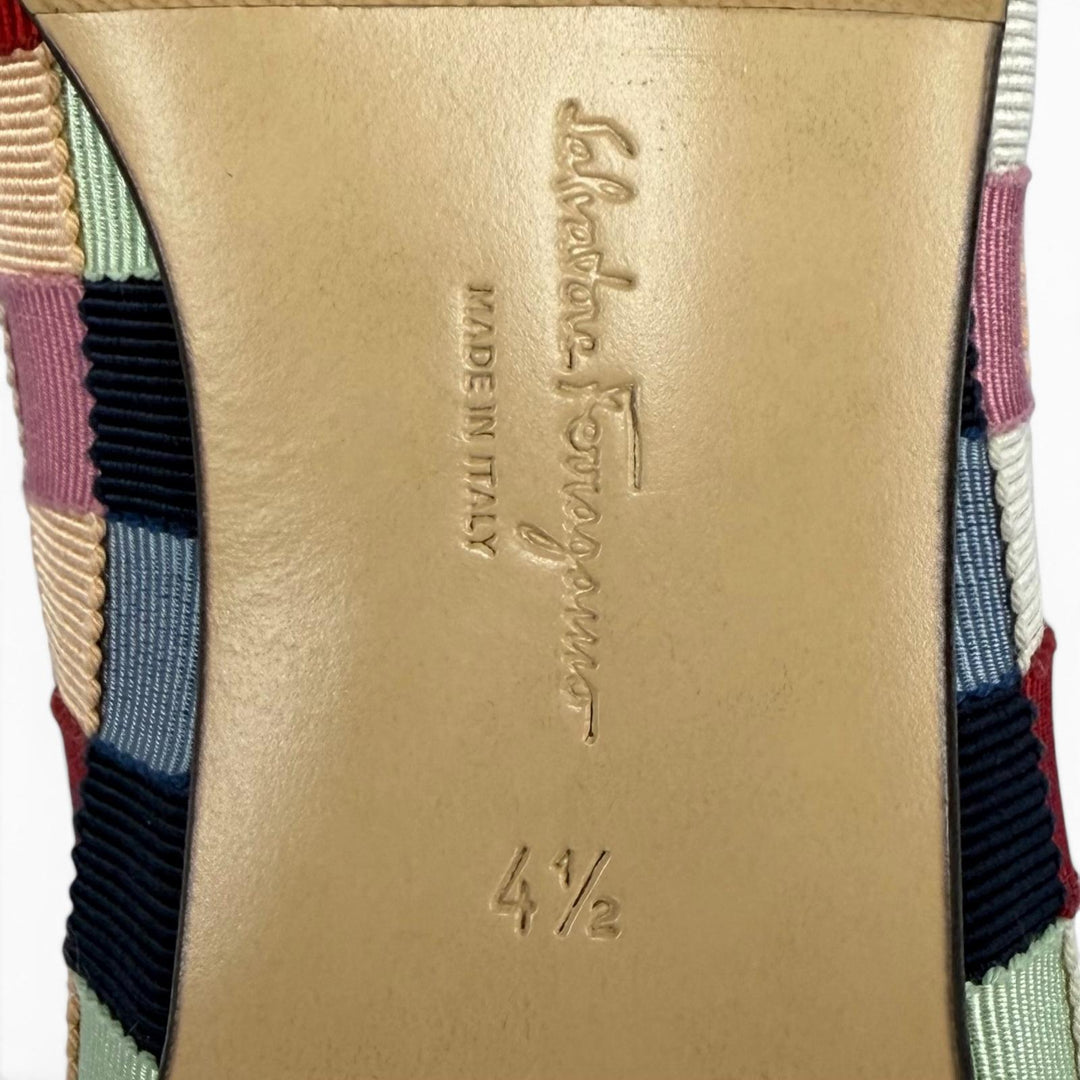 Excellent Salvatore Ferragamo pumps VARINA multicolor Suede leather Women