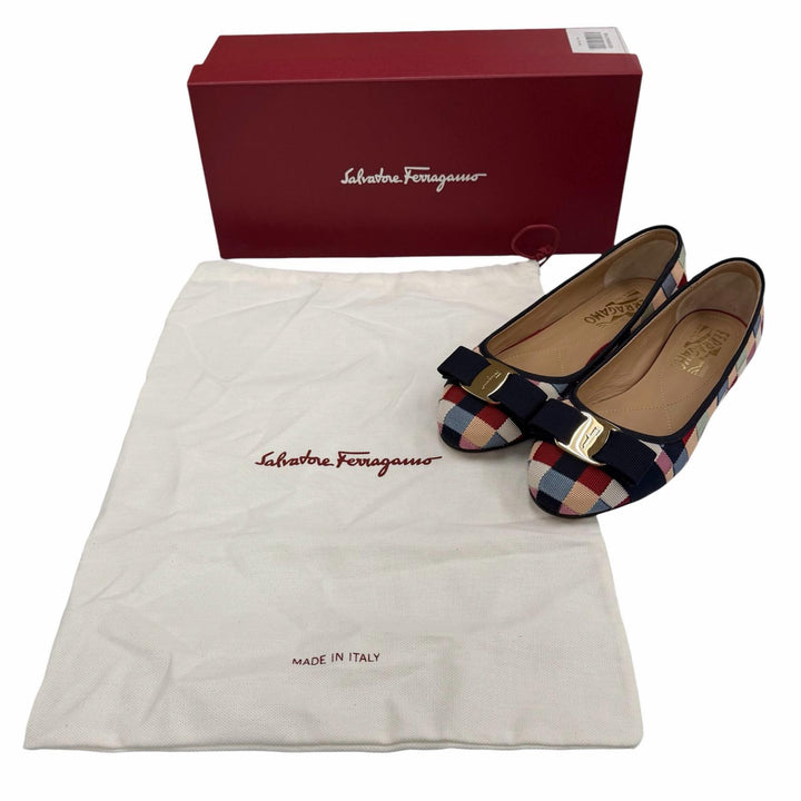 Excellent Salvatore Ferragamo pumps VARINA multicolor Suede leather Women