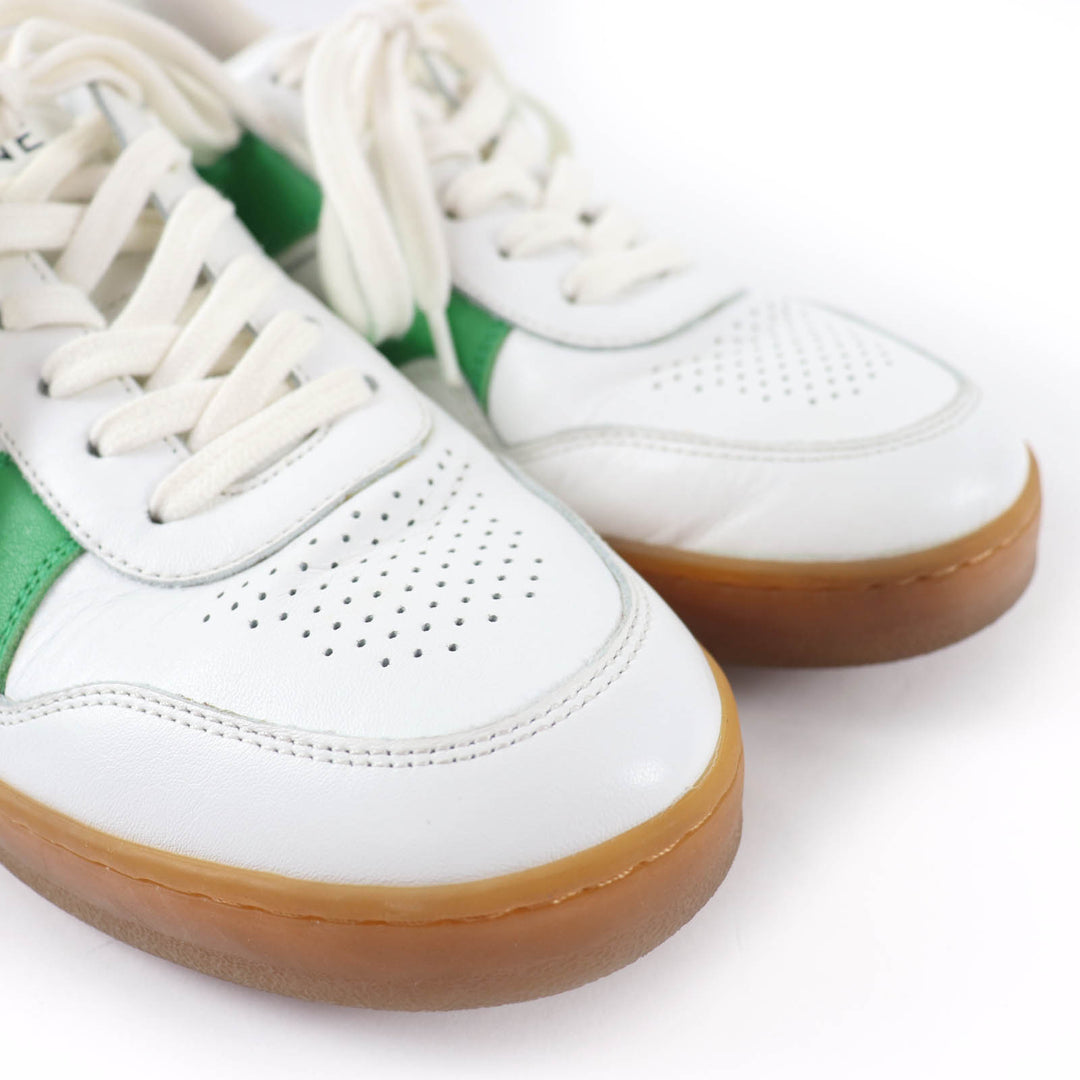 Great CELINE sneakers trainer Low lace-up leather white leather Women 38