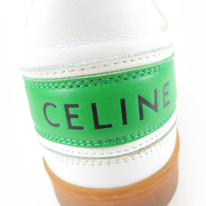 Great CELINE sneakers trainer Low lace-up leather white leather Women 38