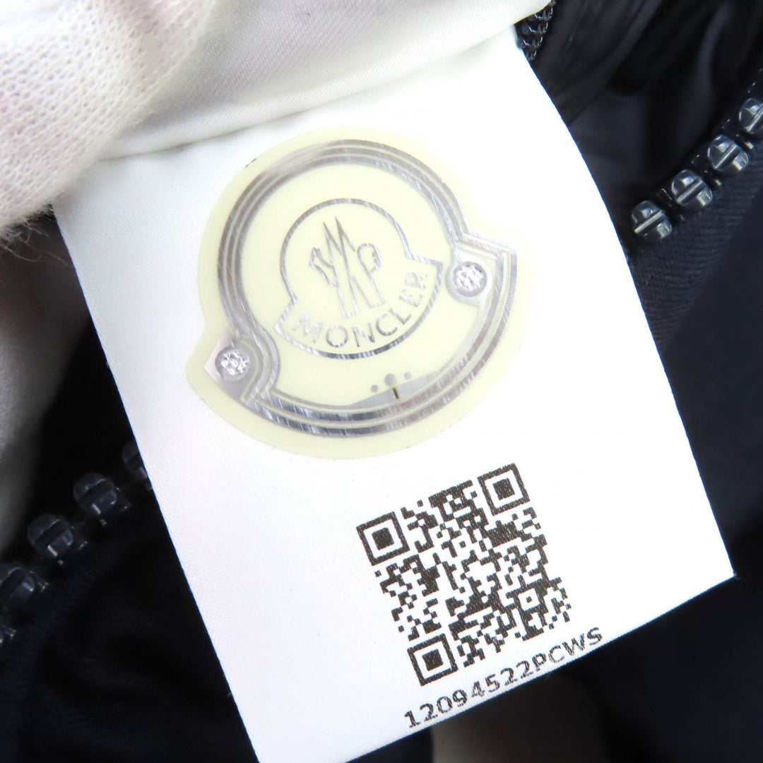 Excellent MONCLER Down jacket MONTGENEVRE Logo patch Hooded Navy wool mens 1