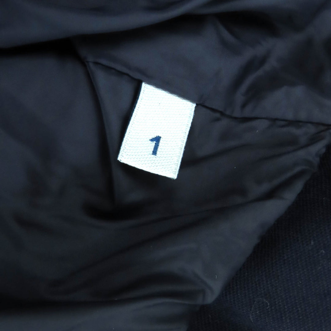 Excellent MONCLER Down jacket MONTGENEVRE Logo patch Hooded Navy wool mens 1