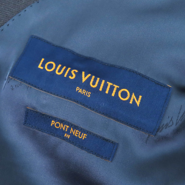 Pristine LOUIS VUITTON Double breasted jacket PONT NEUF Jacket Dark gray 44