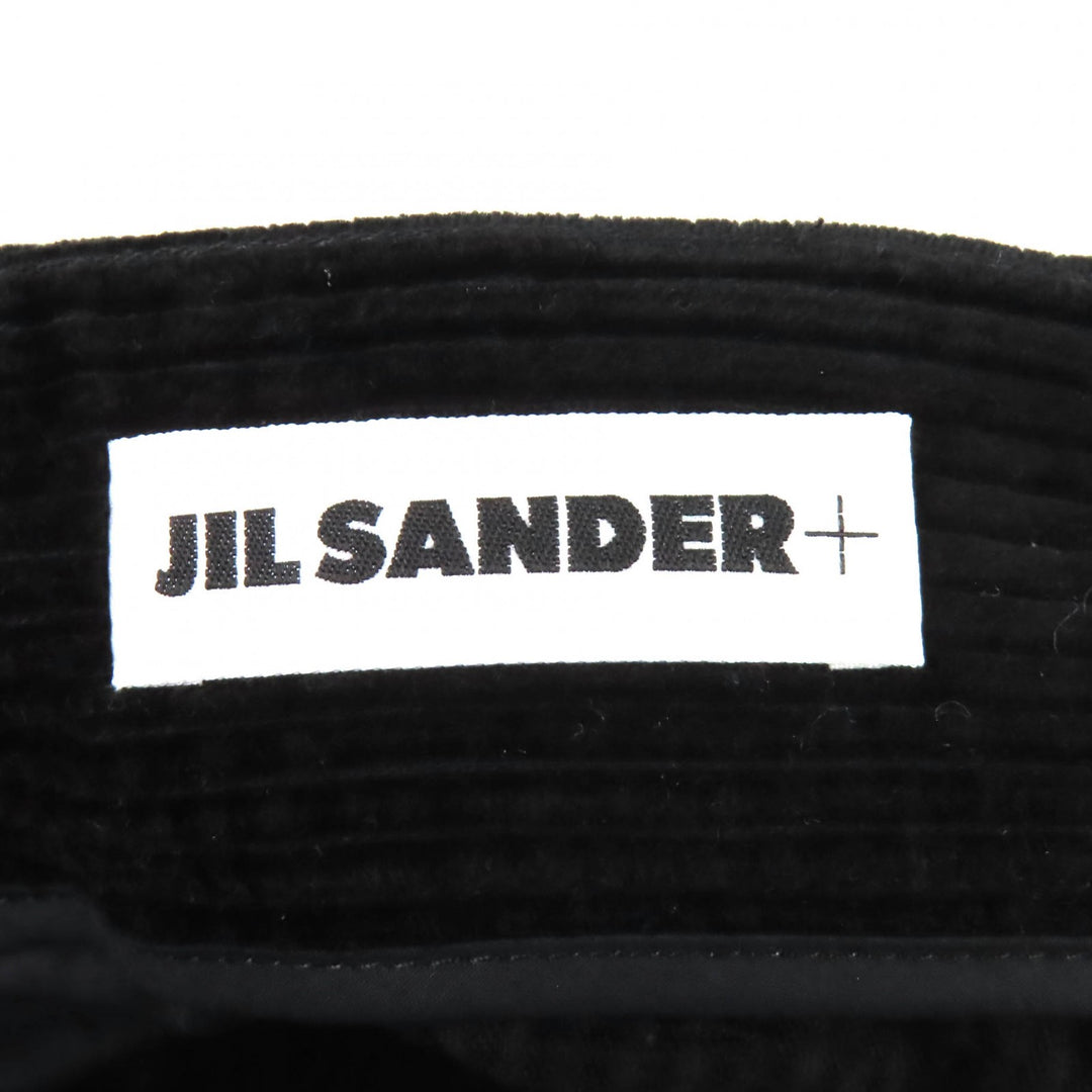 Excellent JIL SANDER+ Pants Corduroy pants, full length black 44 JPUT311055