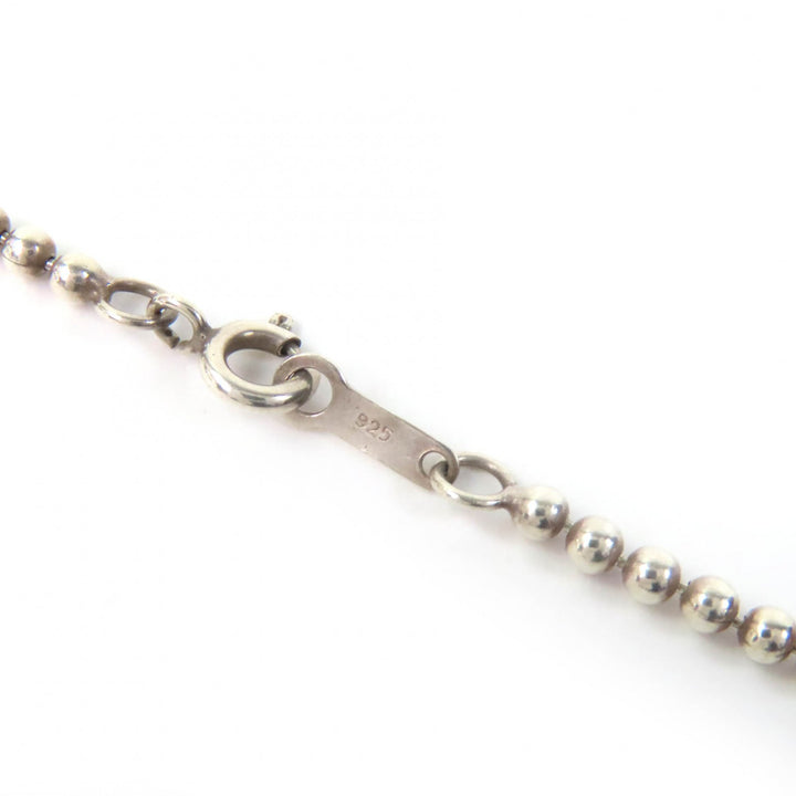 Great CHROME HEARTS Necklace Vine Dagger Cutout Dog Tag Ball Chain 925 mens